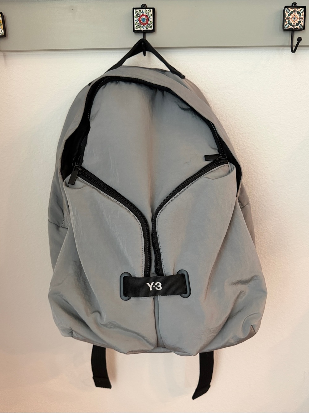 Y-3 Gray Backpack